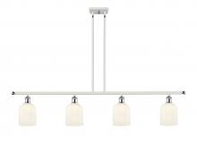  516-4I-WPC-G559-5GWH - Bridal Veil - 4 Light - 48 inch - White Polished Chrome - Cord hung - Island Light