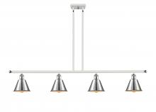  516-4I-WPC-M8 - Smithfield - 4 Light - 48 inch - White Polished Chrome - Cord hung - Island Light