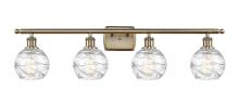 Innovations Lighting 516-4W-AB-G1213-6 - Athens Deco Swirl - 4 Light - 36 inch - Antique Brass - Bath Vanity Light