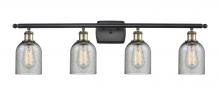  516-4W-BAB-G257 - Caledonia - 4 Light - 35 inch - Black Antique Brass - Bath Vanity Light