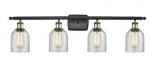  516-4W-BAB-G259 - Caledonia - 4 Light - 35 inch - Black Antique Brass - Bath Vanity Light