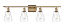  516-4W-BB-G394 - Ellery - 4 Light - 35 inch - Brushed Brass - Bath Vanity Light