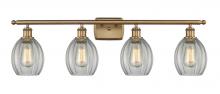  516-4W-BB-G82 - Eaton - 4 Light - 36 inch - Brushed Brass - Bath Vanity Light