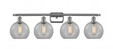 Innovations Lighting 516-4W-PC-G122C-8CL - Athens - 4 Light - 38 inch - Polished Chrome - Bath Vanity Light