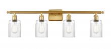 Innovations Lighting 516-4W-SG-G342 - Hadley - 4 Light - 35 inch - Satin Gold - Bath Vanity Light