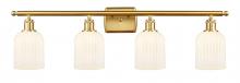 Innovations Lighting 516-4W-SG-G559-5GWH - Bridal Veil - 4 Light - 35 inch - Satin Gold - Bath Vanity Light