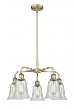 Innovations Lighting 516-5CR-AB-G2812 - Hanover - 5 Light - 24 inch - Antique Brass - Chandelier