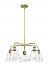  516-5CR-AB-G454 - Caton - 5 Light - 23 inch - Antique Brass - Chandelier