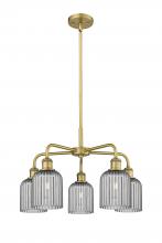 Innovations Lighting 516-5CR-BB-G559-5SM - Bridal Veil - 5 Light - 23 inch - Brushed Brass - Chandelier