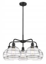 Innovations Lighting 516-5CR-BK-G556-8CL - Rochester - 5 Light - 26 inch - Matte Black - Chandelier