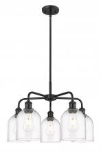 Innovations Lighting 516-5CR-BK-G558-6CL - Bella - 5 Light - 24 inch - Matte Black - Chandelier