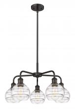 Innovations Lighting 516-5CR-OB-G556-6CL - Rochester - 5 Light - 24 inch - Oil Rubbed Bronze - Chandelier