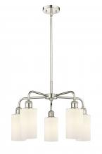  516-5CR-PN-G801 - Clymer - 5 Light - 22 inch - Polished Nickel - Chandelier