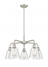 Innovations Lighting 516-5CR-SN-G454 - Caton - 5 Light - 23 inch - Satin Nickel - Chandelier