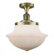 Innovations Lighting 517-1CH-AB-G541-LED - Oxford - 1 Light - 12 inch - Antique Brass - Semi-Flush Mount