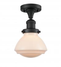 Innovations Lighting 517-1CH-BK-G321 - Olean - 1 Light - 7 inch - Matte Black - Semi-Flush Mount