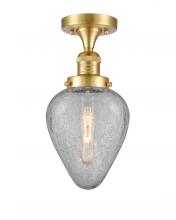 Innovations Lighting 517-1CH-SG-G165 - Geneseo - 1 Light - 7 inch - Satin Gold - Semi-Flush Mount