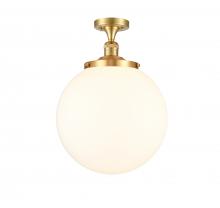 Innovations Lighting 517-1CH-SG-G201-14 - Beacon - 1 Light - 14 inch - Satin Gold - Semi-Flush Mount