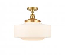  517-1CH-SG-G691-16 - Bridgeton - 1 Light - 12 inch - Satin Gold - Semi-Flush Mount