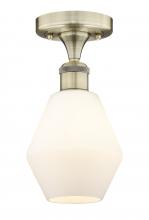 Innovations Lighting 616-1F-AB-G651-6 - Cindyrella - 1 Light - 6 inch - Antique Brass - Semi-Flush Mount