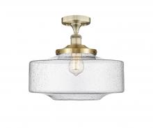 Innovations Lighting 616-1F-AB-G694-16 - Bridgeton - 1 Light - 12 inch - Antique Brass - Semi-Flush Mount