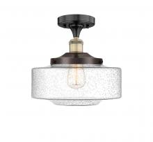 Innovations Lighting 616-1F-BAB-G694-12 - Bridgeton - 1 Light - 12 inch - Black Antique Brass - Semi-Flush Mount