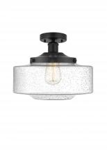 Innovations Lighting 616-1F-BK-G694-12 - Bridgeton - 1 Light - 12 inch - Matte Black - Semi-Flush Mount