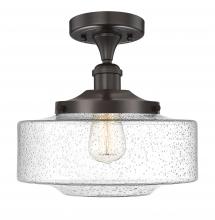 Innovations Lighting 616-1F-OB-G694-12 - Bridgeton - 1 Light - 12 inch - Oil Rubbed Bronze - Semi-Flush Mount