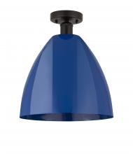 Innovations Lighting 616-1F-OB-MBD-12-BL - Plymouth - 1 Light - 12 inch - Oil Rubbed Bronze - Semi-Flush Mount