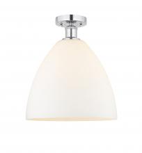 Innovations Lighting 616-1F-PC-GBD-121 - Bristol - 1 Light - 12 inch - Polished Chrome - Semi-Flush Mount