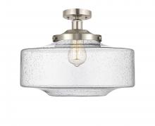 Innovations Lighting 616-1F-SN-G694-16 - Bridgeton - 1 Light - 12 inch - Brushed Satin Nickel - Semi-Flush Mount