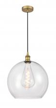 Innovations Lighting 616-1P-BB-G122-14 - Athens - 1 Light - 14 inch - Brushed Brass - Cord hung - Pendant