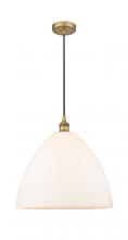  616-1P-BB-GBD-161 - Bristol - 1 Light - 16 inch - Brushed Brass - Cord hung - Pendant