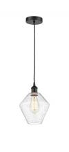 Innovations Lighting 616-1P-BK-G654-8 - Cindyrella - 1 Light - 8 inch - Matte Black - Cord hung - Mini Pendant