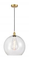 Innovations Lighting 616-1P-SG-G122-14 - Athens - 1 Light - 14 inch - Satin Gold - Cord hung - Pendant