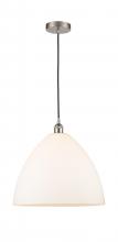 Innovations Lighting 616-1P-SN-GBD-161 - Bristol - 1 Light - 16 inch - Brushed Satin Nickel - Cord hung - Pendant