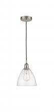 Innovations Lighting 616-1P-SN-GBD-754-LED - Bristol - 1 Light - 8 inch - Brushed Satin Nickel - Cord hung - Mini Pendant