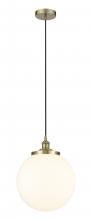 Innovations Lighting 616-1PH-AB-G201-14 - Beacon - 1 Light - 14 inch - Antique Brass - Mini Pendant