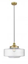 Innovations Lighting 616-1PH-BB-G692-16 - Bridgeton - 1 Light - 16 inch - Brushed Brass - Mini Pendant