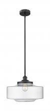 Innovations Lighting 616-1S-BK-G692-16 - Bridgeton - 1 Light - 12 inch - Matte Black - Stem Hung - Mini Pendant