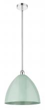 Innovations Lighting 616-1S-PC-MBD-16-SF - Plymouth - 1 Light - 16 inch - Polished Chrome - Cord hung - Mini Pendant