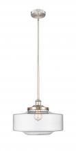 Innovations Lighting 616-1S-SN-G692-16 - Bridgeton - 1 Light - 12 inch - Brushed Satin Nickel - Stem Hung - Mini Pendant