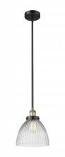  616-1SH-BAB-G222 - Seneca Falls - 1 Light - 10 inch - Black Antique Brass - Cord hung - Mini Pendant