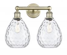 Innovations Lighting 616-2W-AB-G372 - Waverly - 2 Light - 17 inch - Antique Brass - Bath Vanity Light