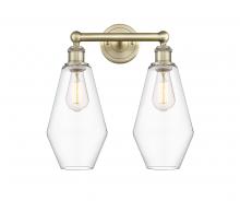  616-2W-AB-G652-7 - Cindyrella - 2 Light - 16 inch - Antique Brass - Bath Vanity Light