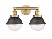 Innovations Lighting 616-2W-BB-HFS-62-BK - Edison - 2 Light - 16 inch - Brushed Brass - Bath Vanity Light