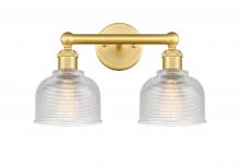  616-2W-SG-G412 - Dayton - 2 Light - 15 inch - Satin Gold - Bath Vanity Light