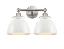  616-2W-SN-M14-W - Adirondack - 2 Light - 17 inch - Brushed Satin Nickel - Bath Vanity Light