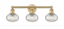 Innovations Lighting 616-3W-BB-G555-6CL - Ithaca - 3 Light - 24 inch - Brushed Brass - Bath Vanity Light