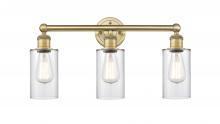  616-3W-BB-G802 - Clymer - 3 Light - 22 inch - Brushed Brass - Bath Vanity Light